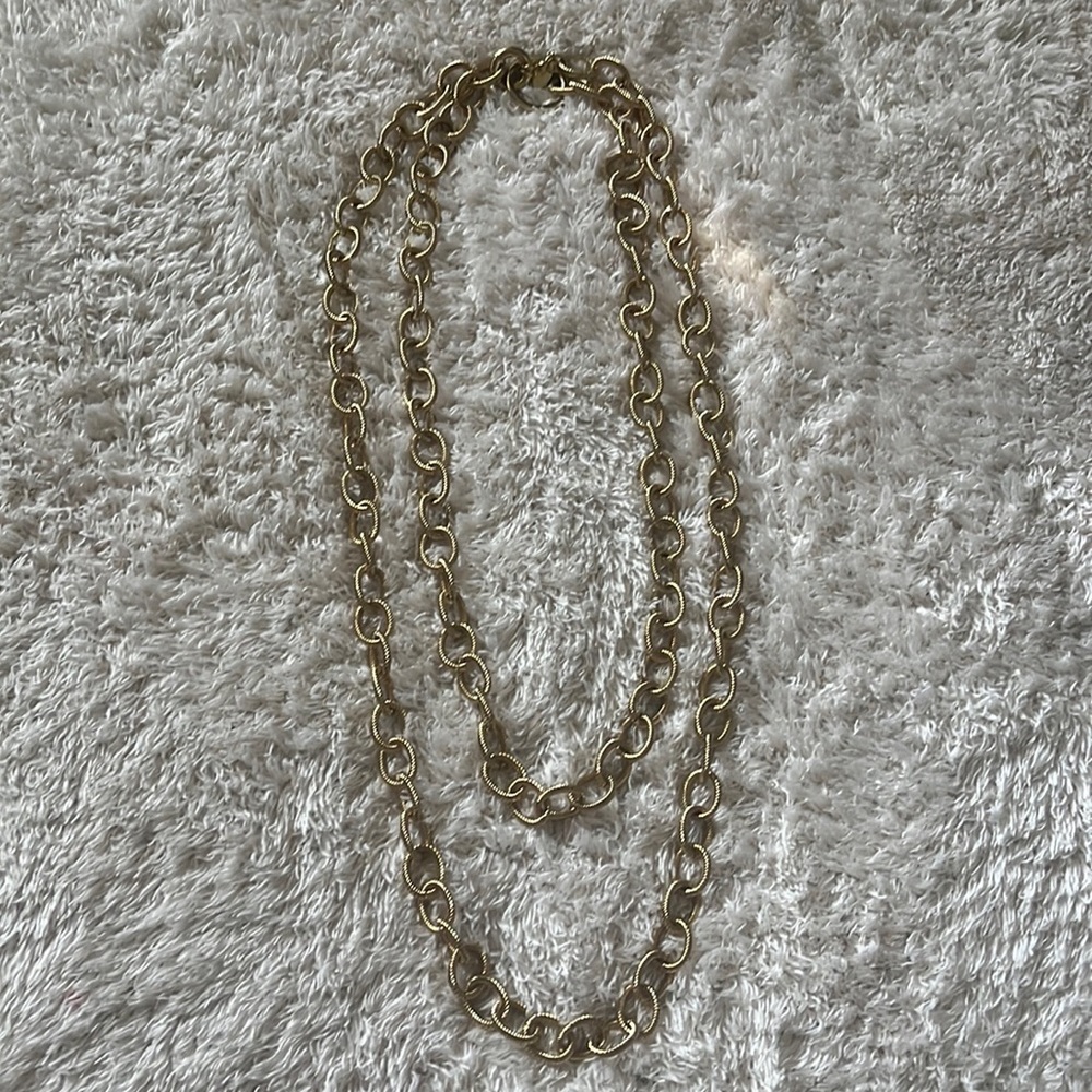 double gold chain